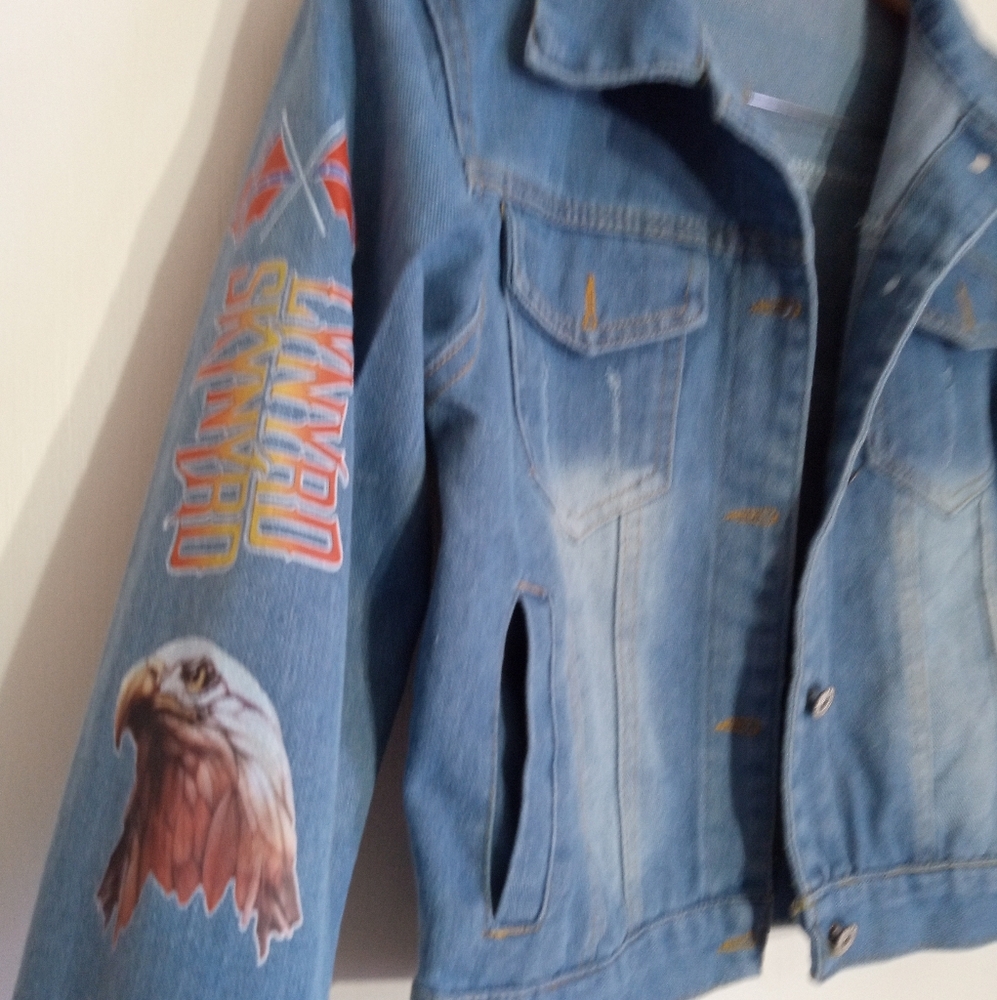 Lynyrd Skynyrd denim jacket youth XL - Picture 2 of 10